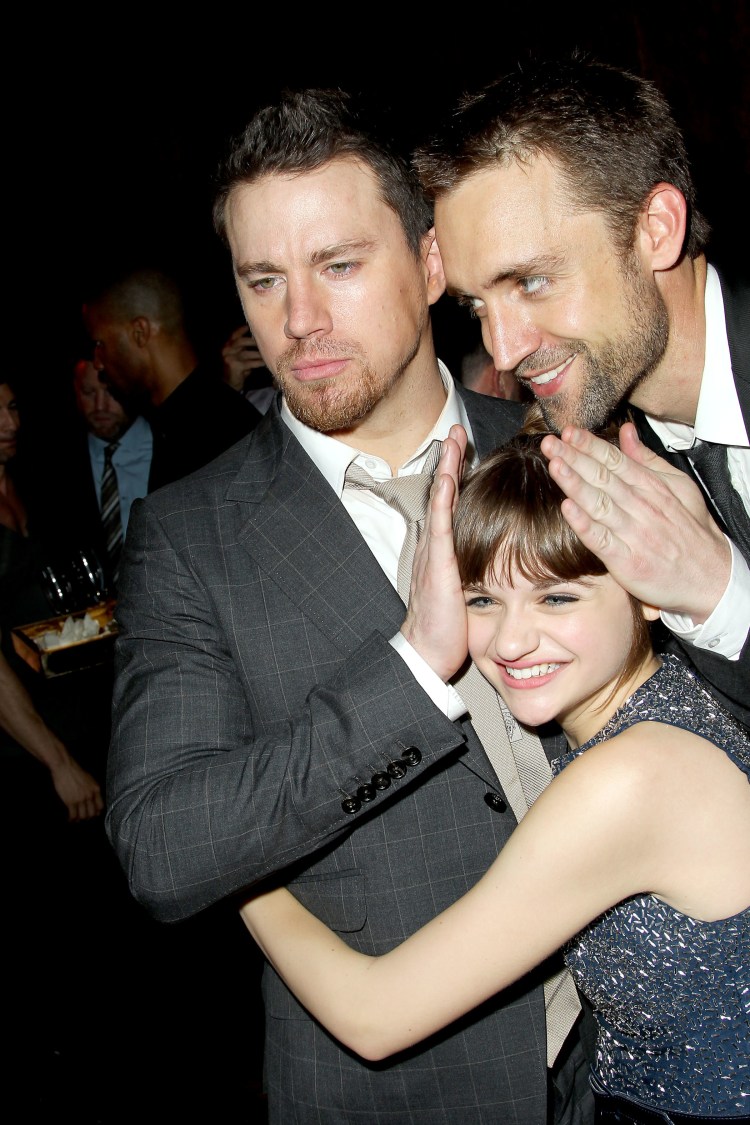 New York, NY - June 25, 2013: L-r, Channing Tatum, Joey King and Producer Reid Carolin at the after party of Columbia Pictures' "WHITE HOUSE DOWN," at the Frick Museum.