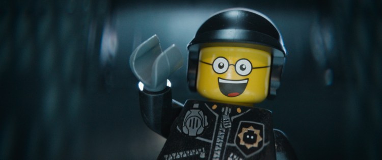 LG-T3-0176 Film Name: THE LEGO® MOVIE Copyright: (C) 2014 WARNER BROS. ENTERTAINMENT INC. Photo Credit: Courtesy of Warner Bros. Pictures Caption: LEGO® minifigure Bad Cop/Good Cop (voiced by LIAM NEESON) in the 3D computer animated adventure "The LEGO® Movie," from Warner Bros. Pictures, Village Roadshow Pictures and Lego System A/S. A Warner Bros. Pictures release.